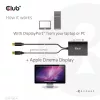 CLUB3D Mini DisplayPort uz Dual Link DVI, HDCP OFF versija Apple Cinema displejiem aktīvais adapteris