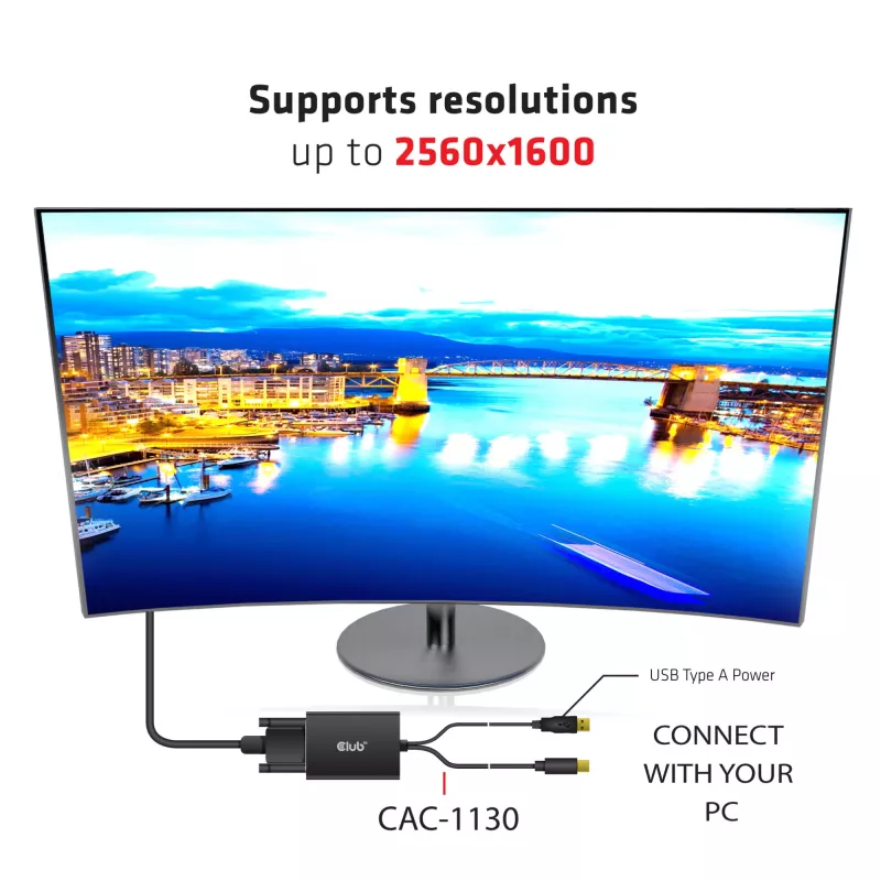 Aktīvais adapteris MiniDisplayPort 1.2a uz Dual Link DVI-D CLUB3D CAC-1130