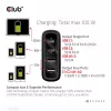 CLUB3D Travel Charger 100W GaN tehnoloģija, četru portu USB Type-A (2x) un -C (2x), Power Delivery (PD) 3.0 atbalsts
