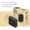CLUB3D Travel Charger 100W GaN tehnoloģija, četru portu USB Type-A (2x) un -C (2x), Power Delivery (PD) 3.0 atbalsts