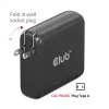 CLUB3D Travel Charger 100W GaN tehnoloģija, četru portu USB Type-A (2x) un -C (2x), Power Delivery (PD) 3.0 atbalsts