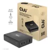 CLUB3D ceļojumu lādētājs 132W, GAN tehnoloģija, četras pieslēgvietas USB Type-A un -C, Power Delivery(PD) 3.0 atbalsts