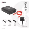 CLUB3D ceļojumu lādētājs 132W, GAN tehnoloģija, četras pieslēgvietas USB Type-A un -C, Power Delivery(PD) 3.0 atbalsts