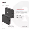CLUB3D ceļojumu lādētājs 132W, GAN tehnoloģija, četras pieslēgvietas USB Type-A un -C, Power Delivery(PD) 3.0 atbalsts