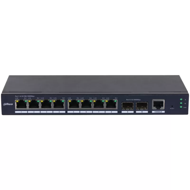 Dahua Technology SG4010-2F pārvaldāms L2 Gigabit Ethernet (10/100/1000) melns
