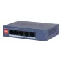 Dahua Technology CS4005-4ET1GT-36 tīkla komutators, pārvaldāms, L2, Gigabit Ethernet (10/100/1000), Power over Ethernet (PoE), zils