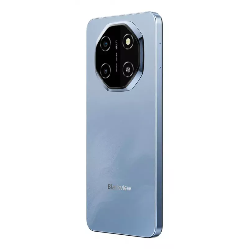 Viedtālrunis BLACKVIEW SHARK 6 — 6,88 collas (17,5 cm), Unisoc T8100 2 GHz, 4 GB RAM, 128 GB, 16 MP dubultā aizmugures kamera, 5000 mAh, Android 15, Hybrid Dual SIM, Zils