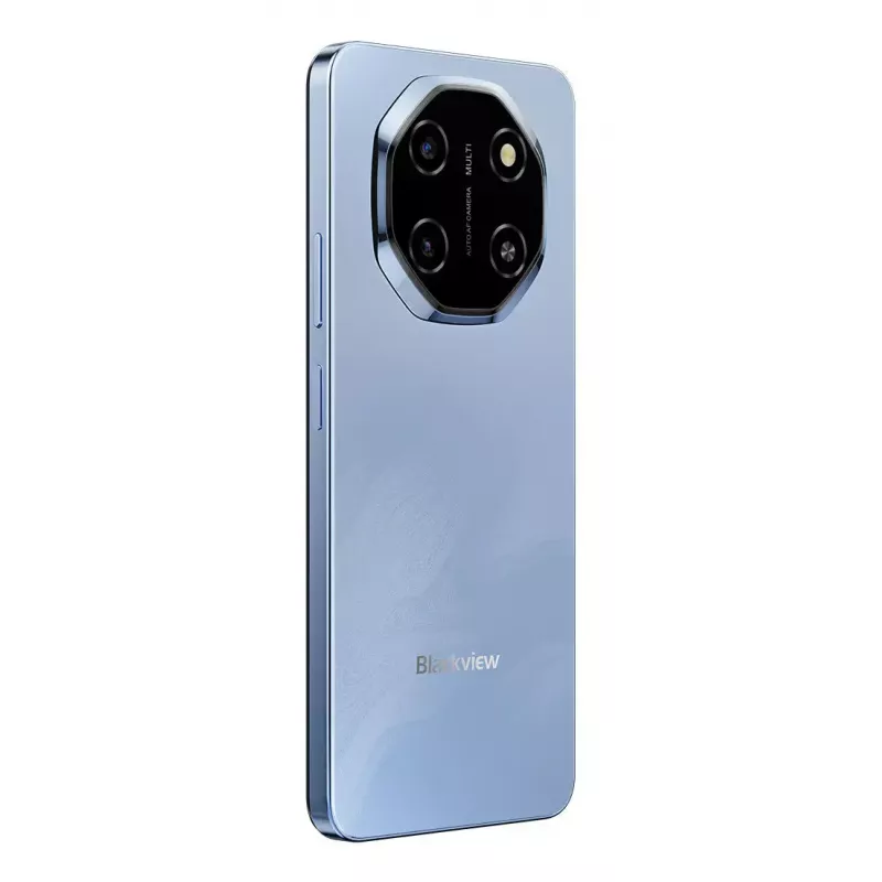 Viedtālrunis BLACKVIEW SHARK 6 — 6,88 collas (17,5 cm), Unisoc T8100 2 GHz, 4 GB RAM, 128 GB, 16 MP dubultā aizmugures kamera, 5000 mAh, Android 15, Hybrid Dual SIM, Zils