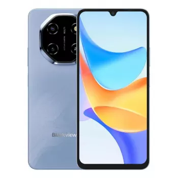 Viedtālrunis BLACKVIEW SHARK 6 — 6,88 collas (17,5 cm), Unisoc T8100 2 GHz, 4 GB RAM, 128 GB, 16 MP dubultā aizmugures kamera, 5000 mAh, Android 15, Hybrid Dual SIM, Zils