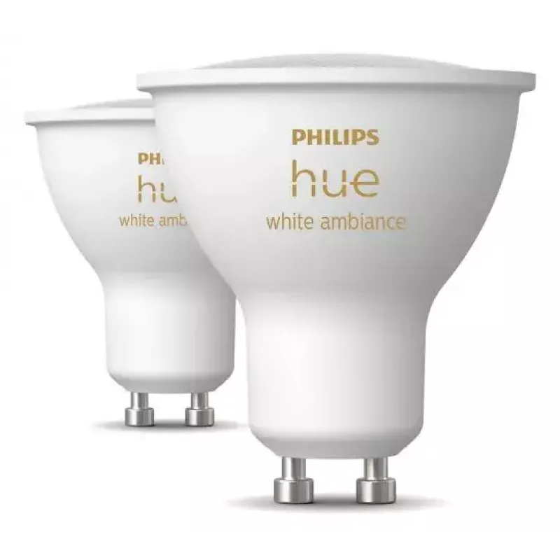 Philips Hue balta ambience GU10 – viedais prožektors – (2 gab. iepakojumā)