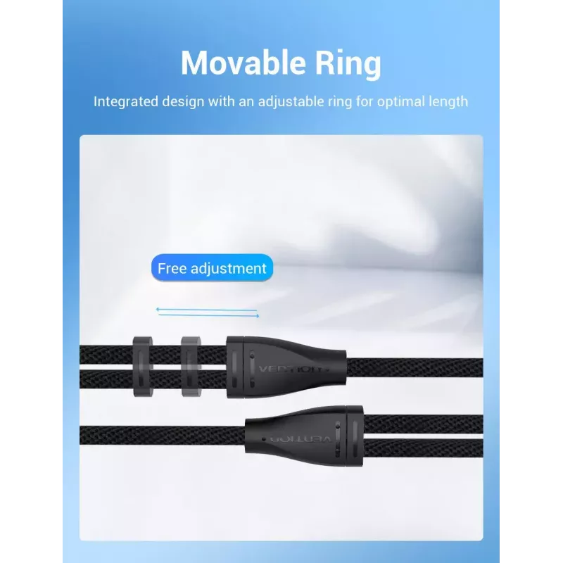 Audio adaptera kabelis Vention 2×3,5 mm vīrišķais uz 4-polu 3,5 mm sievišķo, 0,3 m, melns