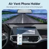 Vention KCTB0 automašīnas ventilācijas telefona turētājs — pasīvs automātiski saspiedošs turētājs 4,7–7,2 collu tālruņiem, melns, ABS/TPU, 117,6×73×84,3 mm