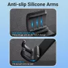 Automašīnas tālruņa turētājs Vention KCOB0 — automātiski pievelkošs piesūcekņa skava turētājs viedtālruņiem, melns, platums 73 mm, augstums 117,6 mm