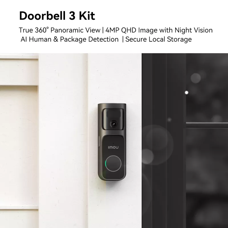 Doorbell Kit Imou DB-3EP-4M0W/DS3 Melna 4MP HD Video