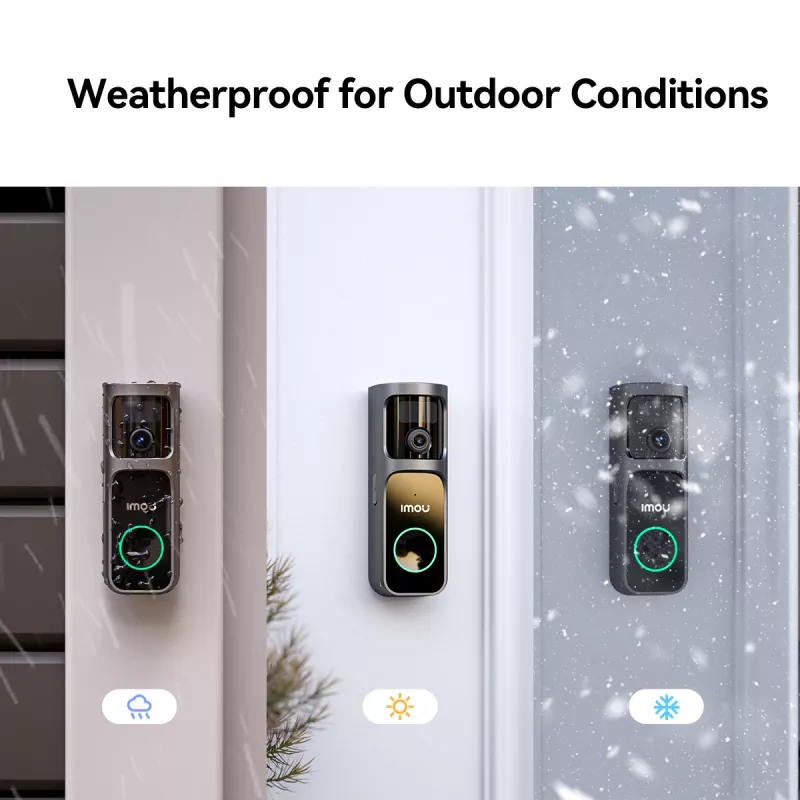 Doorbell Kit Imou DB-3EP-4M0W/DS3 Melna 4MP HD Video