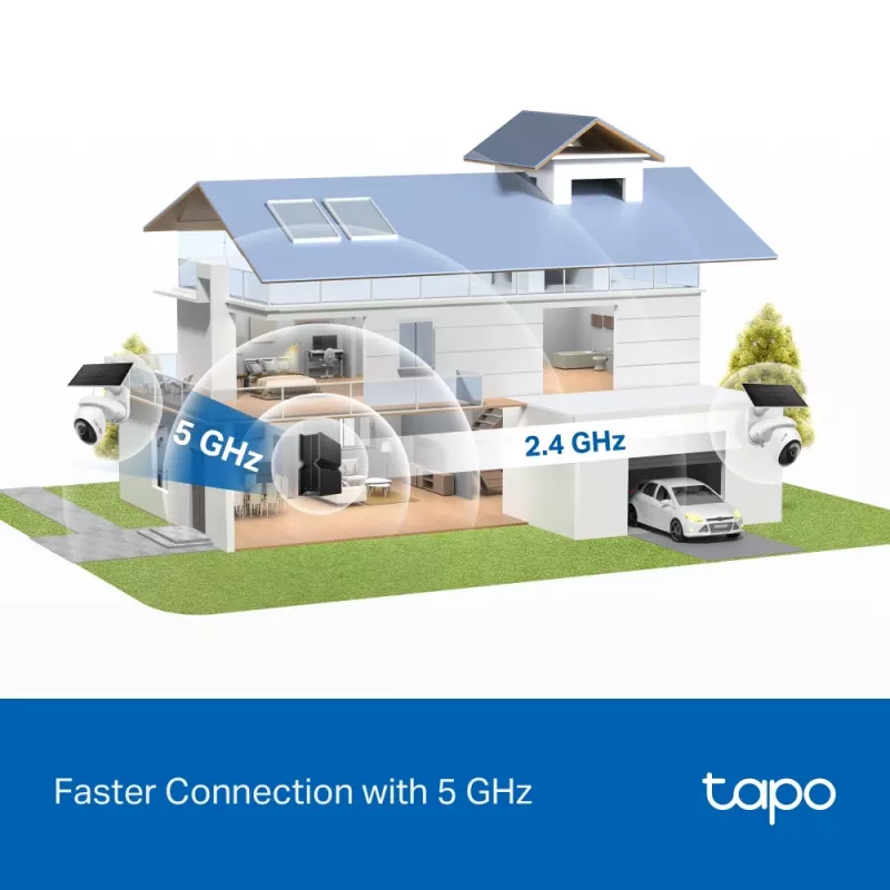 IP drošības kamera TP‑Link Tapo C660 KIT — 8 MP 3840×2160, 4 mm objektīvs, 20 kadri/s, Wi‑Fi un Ethernet, āra IP65, IR nakts redzamība 12 m