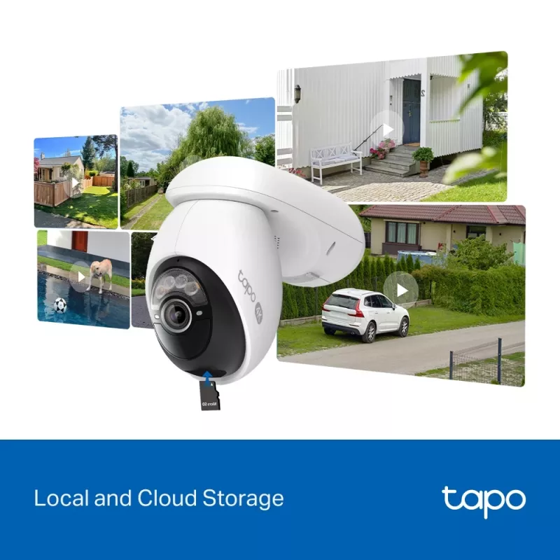 IP drošības kamera TP‑Link Tapo C660 KIT — 8 MP 3840×2160, 4 mm objektīvs, 20 kadri/s, Wi‑Fi un Ethernet, āra IP65, IR nakts redzamība 12 m