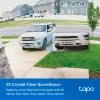 IP drošības kamera TP-Link Tapo C460 KIT — āra lodes tipa, 8 MP 3840×2160, 12× digitālā tālummaiņa, stiprinājums pie sienas, divvirzienu audio, Wi‑Fi, balta