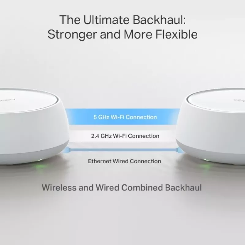 TP-Link DECO BE22(1-PACK) mesh wi-fi system Dual-band (2.4 GHz / 5 GHz) Wi-Fi 7 (802.11be) balta 2 Internal