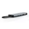 USB-C centrmezgls TP-Link UH7021C — HDMI, USB 3.2 Gen1, USB 2.0, SD/microSD, 5000 Mbit/s, alumīnijs, melns