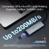USB-C centrmezgls TP-Link UH7021C — HDMI, USB 3.2 Gen1, USB 2.0, SD/microSD, 5000 Mbit/s, alumīnijs, melns