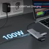 USB-C centrmezgls TP-Link UH7021C — HDMI, USB 3.2 Gen1, USB 2.0, SD/microSD, 5000 Mbit/s, alumīnijs, melns