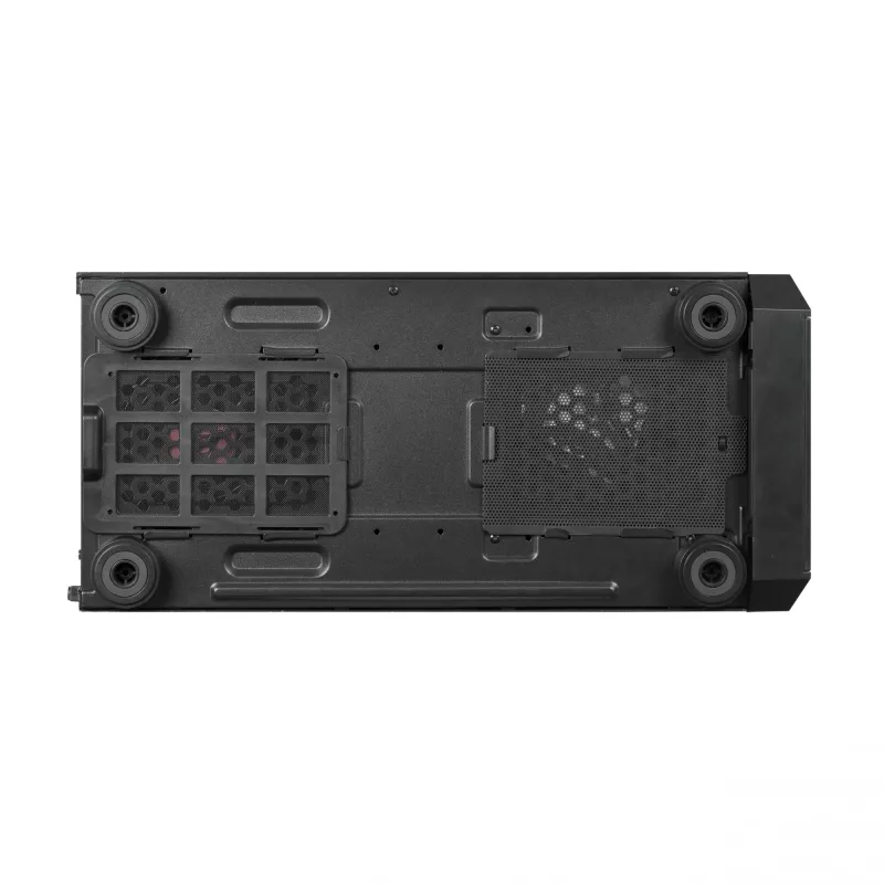 PC korpuss CHIEFTEC Scorpion 3 GL-03B-OP — Tornis ATX/Micro-ATX/Mini-ITX, rūdīts stikls, 3×120 mm priekšējie ventilatori