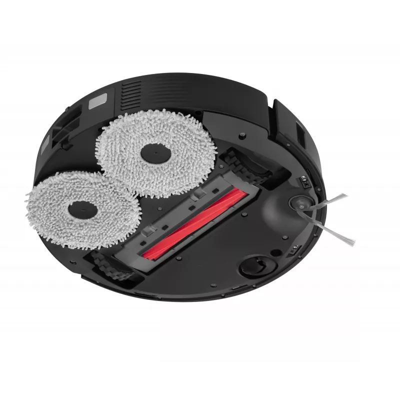 Roborock putekļsūcējs Q Revo L — apaļš robots ar putekļu maisu, 0,33 L putekļu ietilpība, 2,7 L bāze, 180 min darbības laiks, 5200 mAh, melns