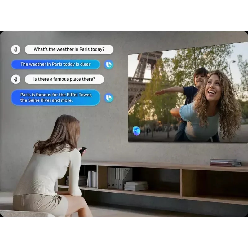Televizors Samsung 65 collu Neo QLED QN85F 4K UHD — 65 colli (163 cm), Neo QLED, 3840×2160, Tizen, Sudraba