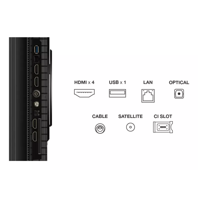 Televizors TCL P8K 75 collu 4K QLED HDR displejs 3840 x 2160