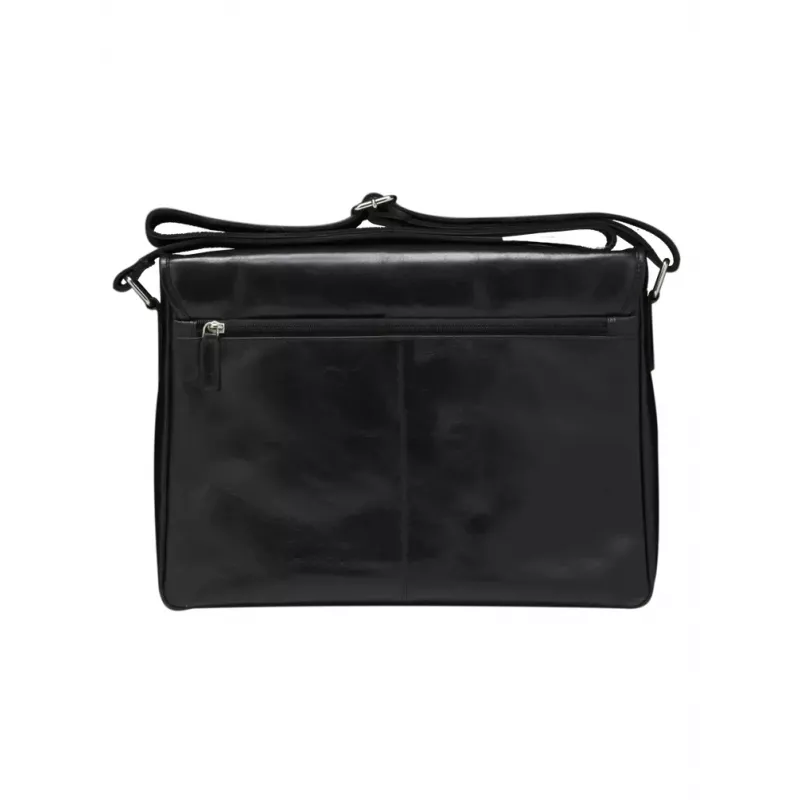 dbramante1928 Marselisborg 35.6 cm (14 collas) messenger soma Melna