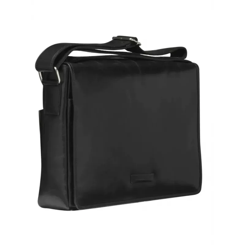 dbramante1928 Marselisborg 35.6 cm (14 collas) messenger soma Melna