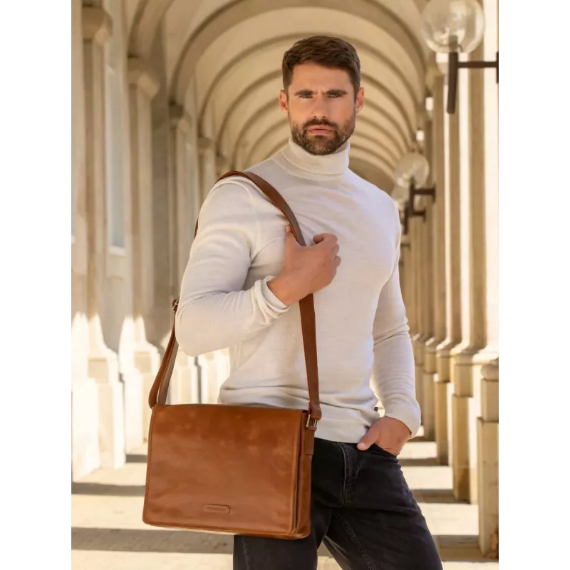 dbramante1928 Marselisborg - 14 collas - Golden tan N.E., Messenger soma, 35.6 cm (14 collas), Pleca siksna, 1.24 kg