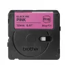 Lentu etiķešu printerim Brother BTAG-P31 Melns uz rozā 1,2 cm 4 m
