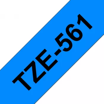 Brother laminēta lente 36 mm, melns uz zila, TZe, pelēks, termiskā pārnese, Ķīna, 5 gadi