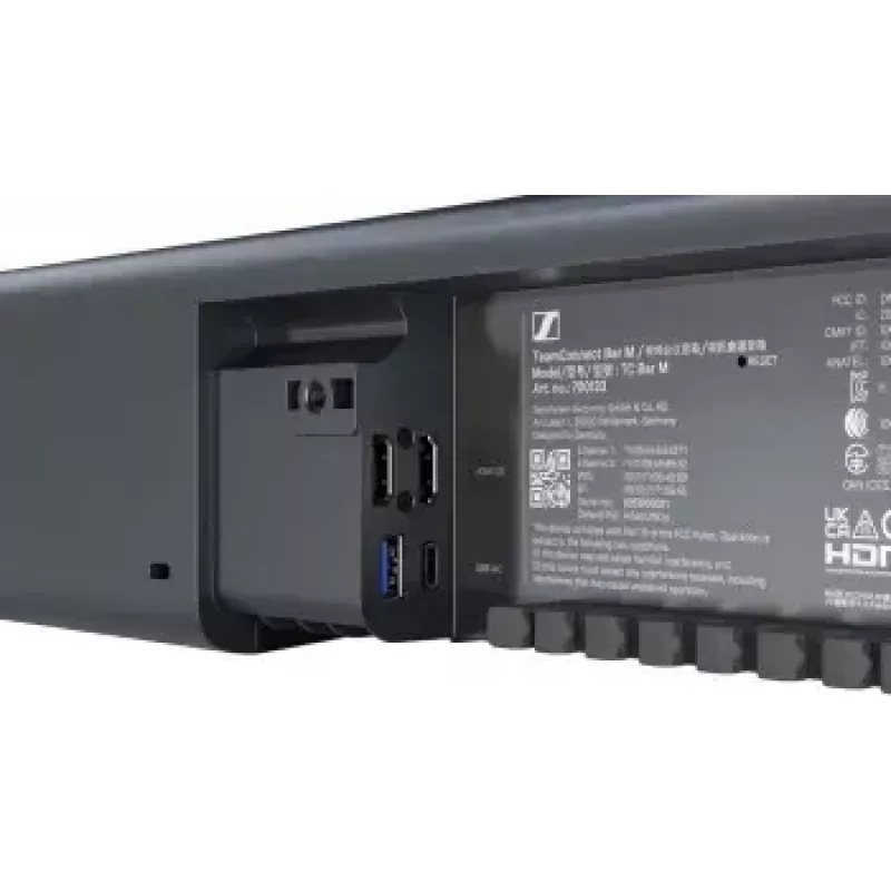 Mikrofons Sennheiser TEAMCONNECT BAR M (modelis 700110X) — integrēts skaļrunis, konferenču video josla