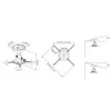 Griestu stiprinājums Multibrackets M Universal Projector 200 ar precīzo regulēšanu