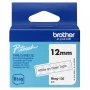 Marķēšanas lente Brother BTAG-135 Balta uz caurspīdīga 1,2 cm 4 m