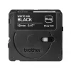 Uzlīmju lente Brother BTAG-335 Balta uz melna 1,2 cm 4 m