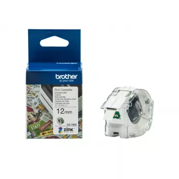 Nepārtrauktā etiķete Brother CZ-1002 1.2 cm x 5 m tintes drukai