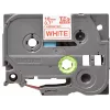 Laminēta lente Brother TZe242 18 mm sarkans uz balta