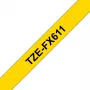 Brother TZE-FX611 līmlente melns uz dzeltena