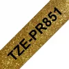 Brother TZE-PR851 uzlīmju lente Melns uz zelta