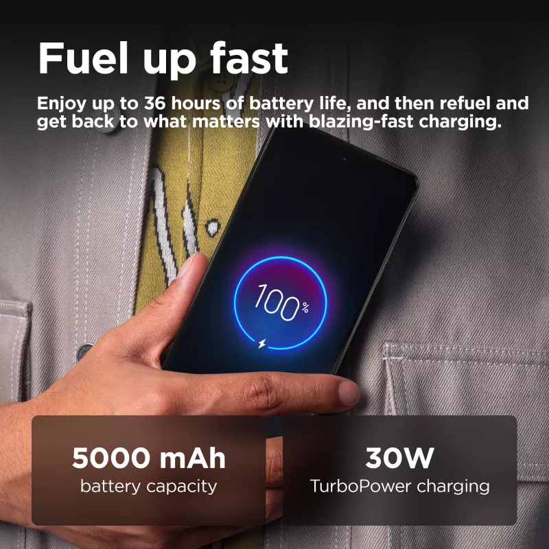 Motorola moto g75 5G 17,2 cm (6,78 collu) hibrīds divu SIM Android 14 USB Type-C 8 GB 128 GB 5000 mAh Pelēks