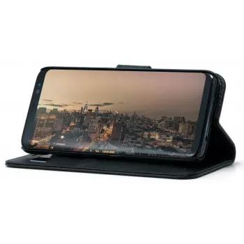 Wallet case Screenor SMART Samsung Galaxy S25 Edge 17 cm Melns