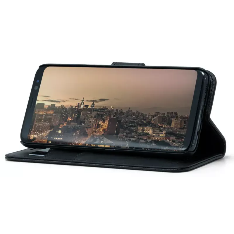 Wallet case Screenor SMART Samsung Galaxy S25 Edge 17 cm Melns