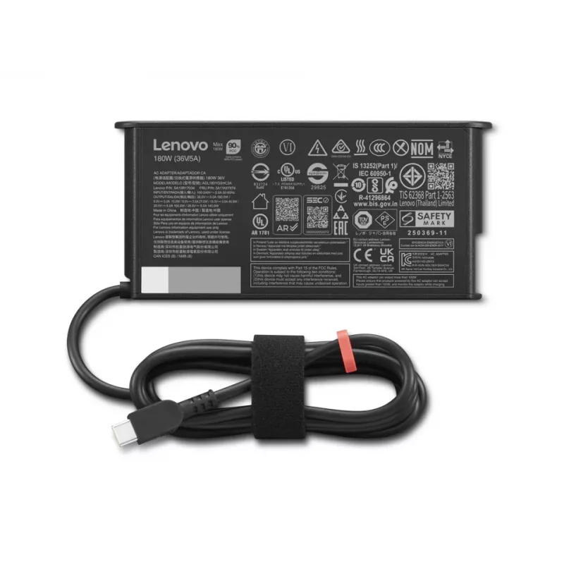 Lenovo 4X21U28835 strāvas adapteris Iekštelpām 180 W Melns