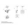 Multibrackets M Projector Mount Pro HD 40kg balts, griestu stiprinājums, 40 kg, balts, 150 - 1000 mm, 360°, -5 - 5°