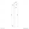 Neomounts ACL25-500BL pagarinājuma stienis projektora griestu stiprinājumam - augstums 89 cm