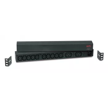 APC RACK PDU BASIC 1 U 16A 230V strāvas sadales bloks (PDU) 12 maiņstrāvas kontaktligzdas 0U/1U melns